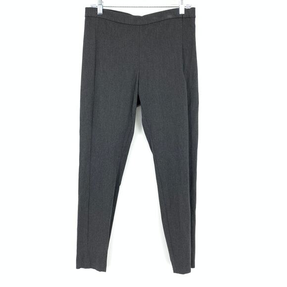 SOLD Banana Republic Legging Pants Bi Stretch Womens Size 8 Dark Gray Side Zip - Picture 2 of 8